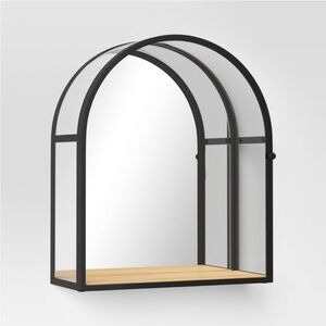 20" × 30" Arched Metal Wall Mirror Brass
- Threshold™